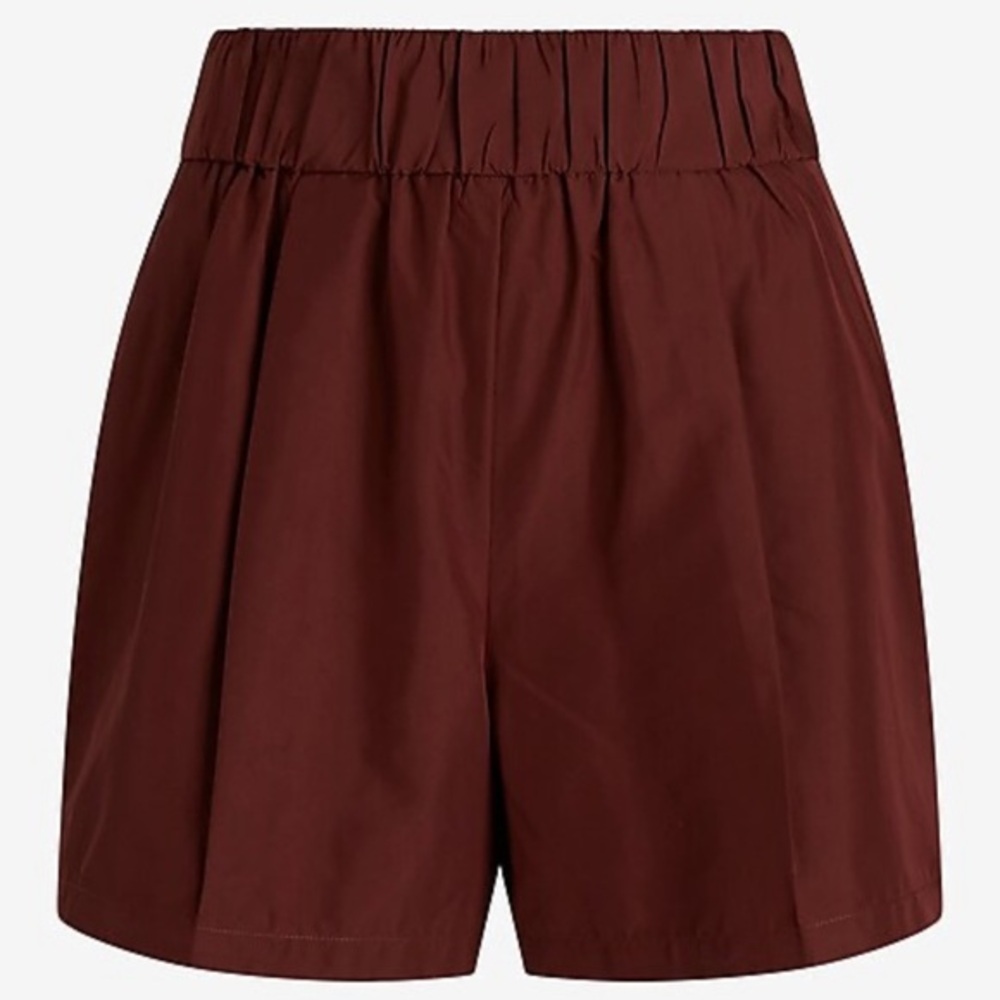 Express Pull On Burgundy Shorts Size M